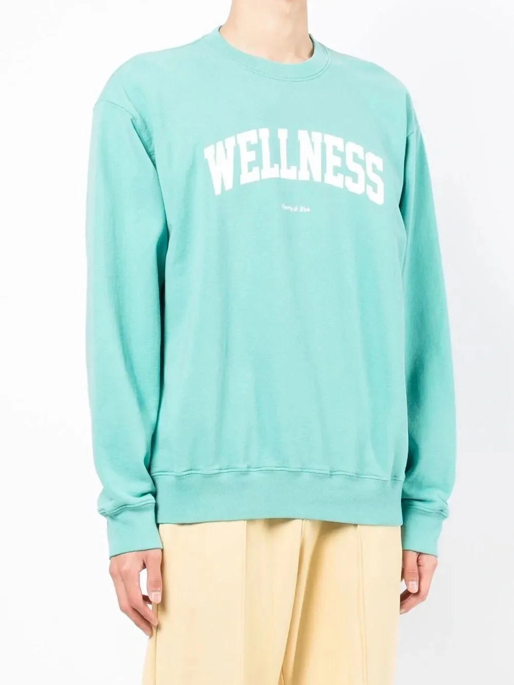 Sporty & Rich Brand New (NWT) Wellness Ivy Crewneck - Faded Teal